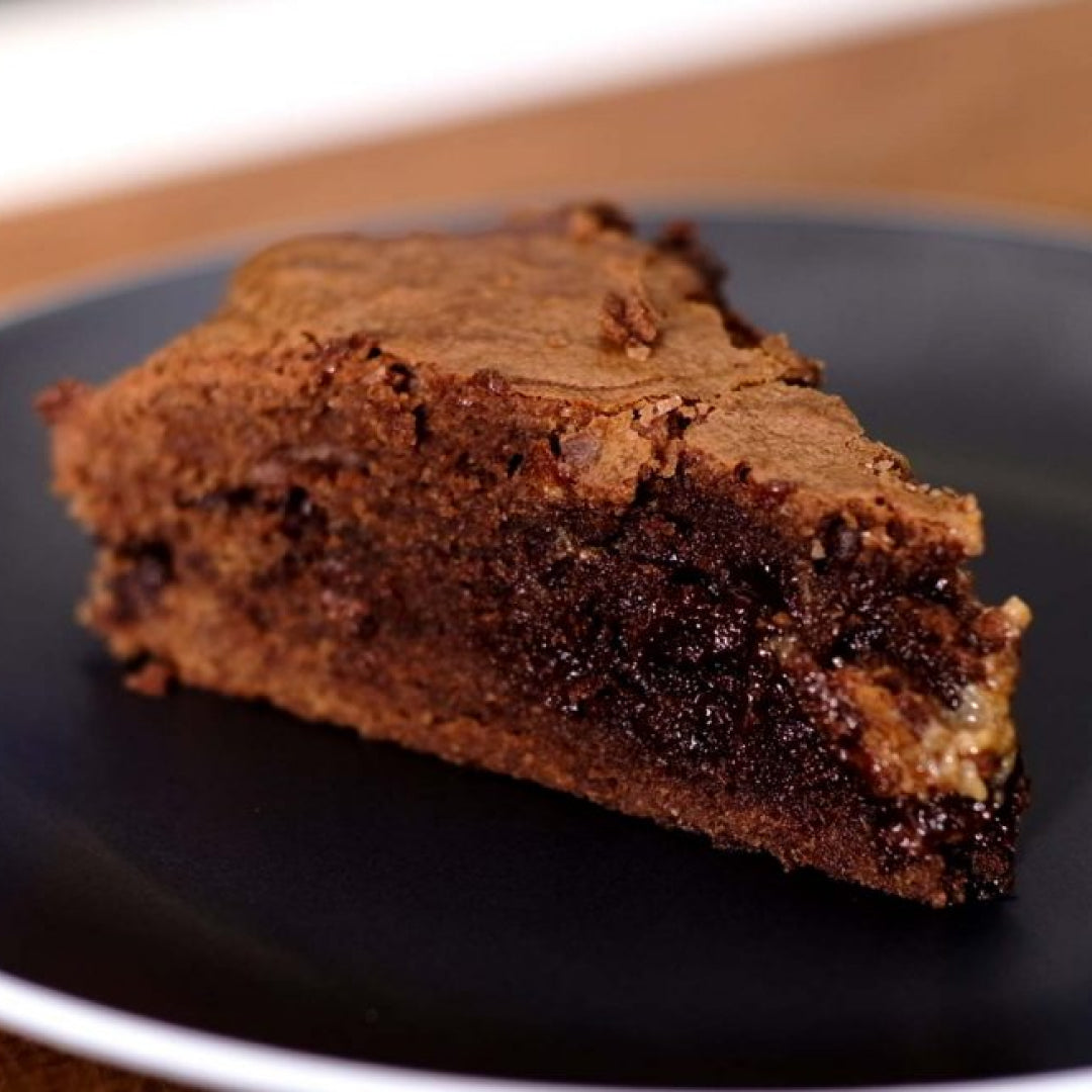 Brownie com doce de leite