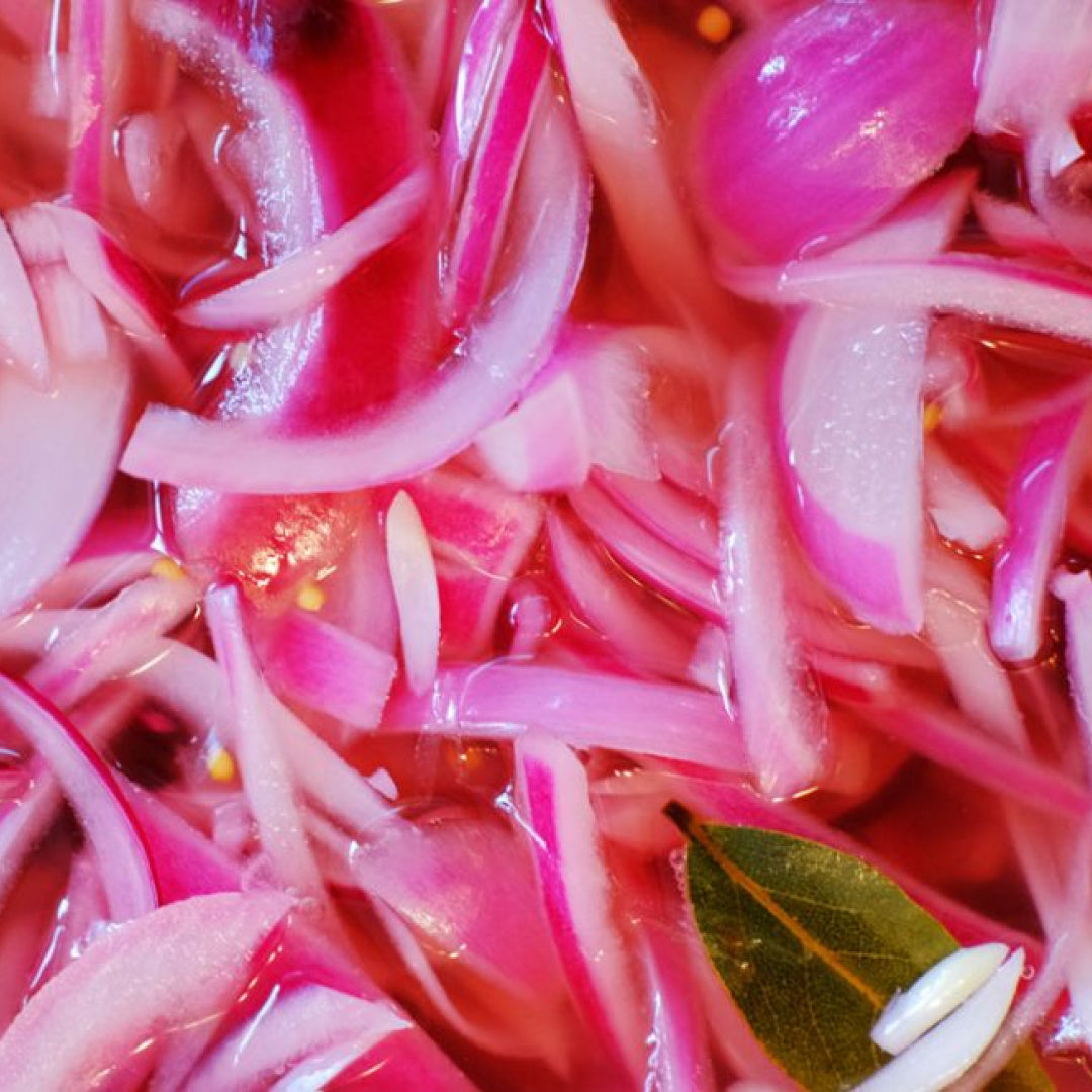 Picles de cebola roxa