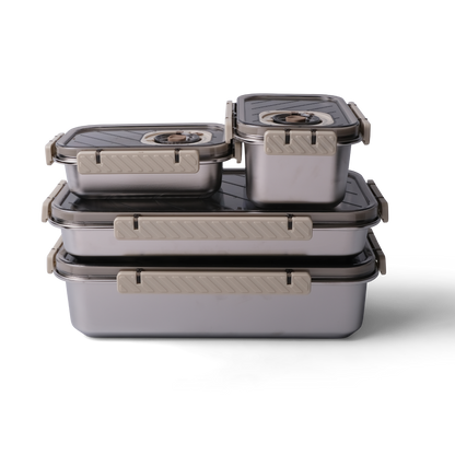 Set 4-Pc Potes Heméticos | PrepWare