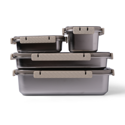 Set 4-Pc Potes Heméticos | PrepWare
